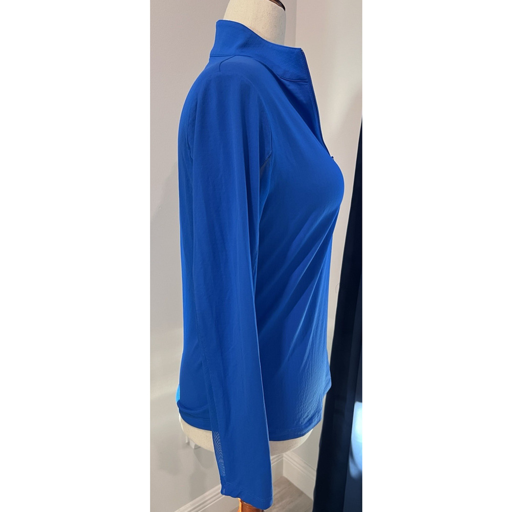 IBKUL Top 1/4 Zip MED. Royal Blue Athleisure UPF 50+ Golf Long Sleeve Eagle - Picture 4 of 10
